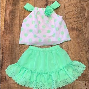 3T Little Lass skirt & tank set